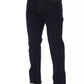 Elegant Tricolor Stitched Men’s Jeans