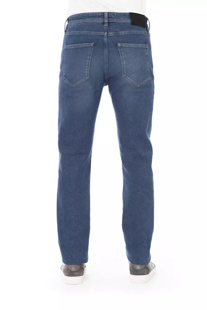 Chic Tricolor Accented Designer Jeans