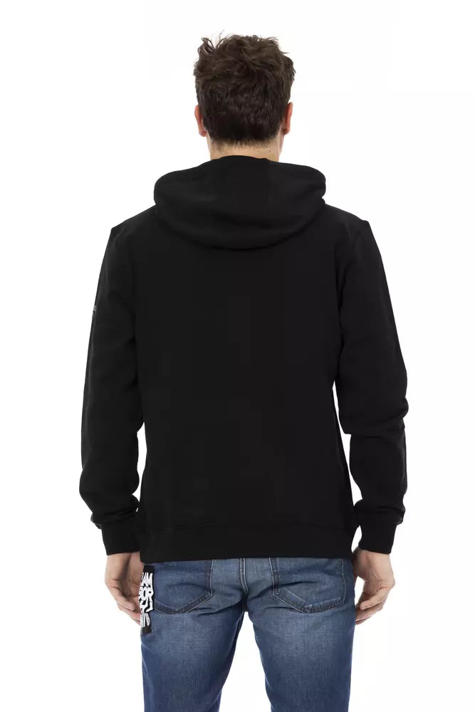 Sleek Cotton Hoodie with Iconic Sleeve Logo