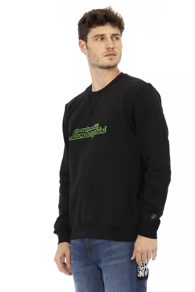 Sleek Cotton Crewneck Sweatshirt with Logo