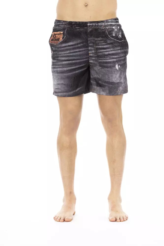 Elegant Beachside Charm Men's Swim Shorts