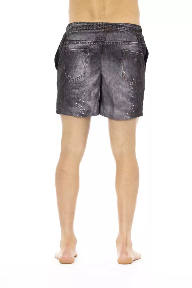 Elegant Beachside Charm Men's Swim Shorts