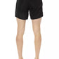 Chic Black Swim Shorts with Signature Band
