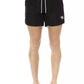 Chic Black Swim Shorts with Signature Band