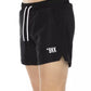 Chic Black Swim Shorts with Signature Band