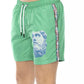 Degradé Print Swim Shorts With Pockets