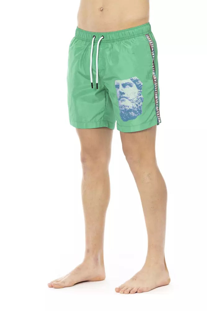 Degradé Print Swim Shorts With Pockets