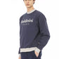 Elegant Blue Long Sleeve Sweatshirt