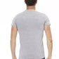 Chic Gray Short Sleeve Round Neck Tee