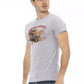Chic Gray Short Sleeve Round Neck Tee