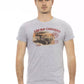 Chic Gray Short Sleeve Round Neck Tee