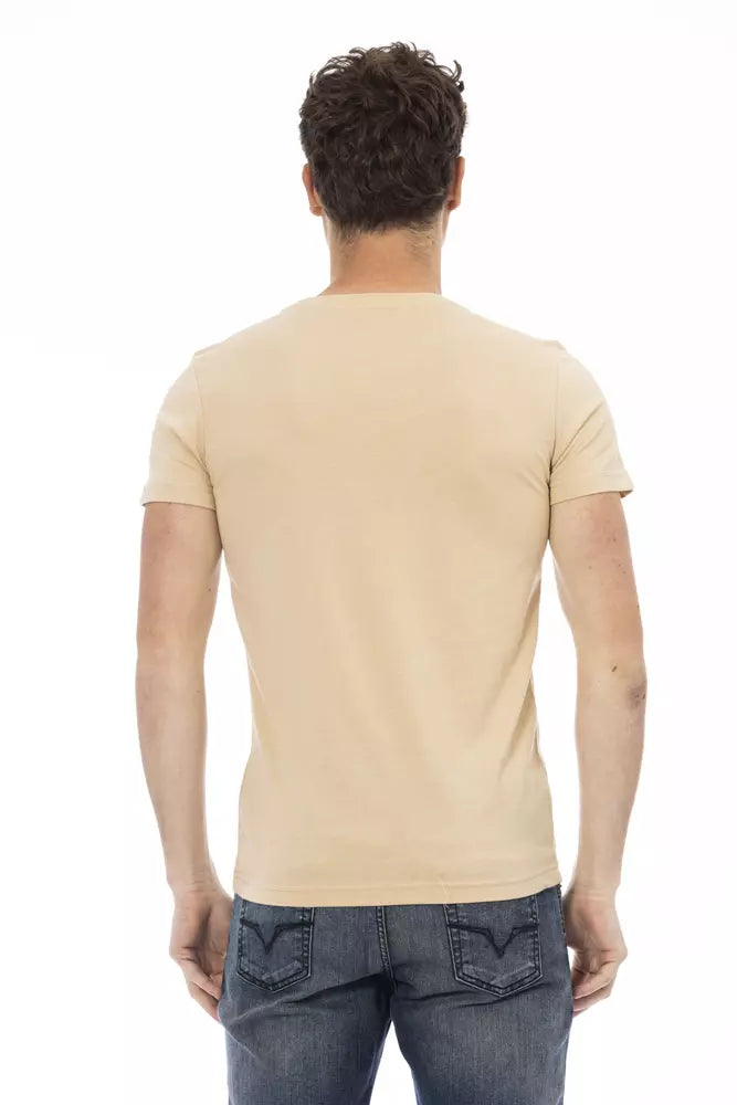 Beige Short Sleeve Luxury Tee