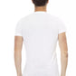 Sleek White Printed Tee with Superior Comfort