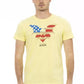 Sunshine Yellow Casual Tee with Graphic Print