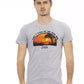 Elegant Gray Cotton-Blend T-Shirt