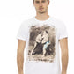 Elegant White Cotton Blend Tee