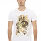 Elegant White Printed Tee for Men