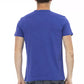 Chic Blue Tee with Elegant Front Print
