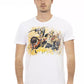 Elevated Casual White Tee with Graphic Accent