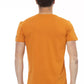 Elegant Orange Short Sleeve Round Neck Tee