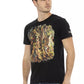 Sleek Black Cotton Blend Tee for Men
