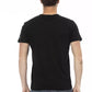 Sleek Black Cotton Blend Tee for Men