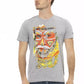 Elegant Short Sleeve Gray Tee for Men