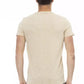 Beige Chest Pocket Tee - Casual Elegance