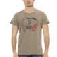 Chic Green Short Sleeve Round Neck Tee