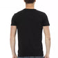 Elevate Your Style: Bold Print Black Tee