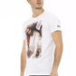 Elegant White Tee with Graphic Charm