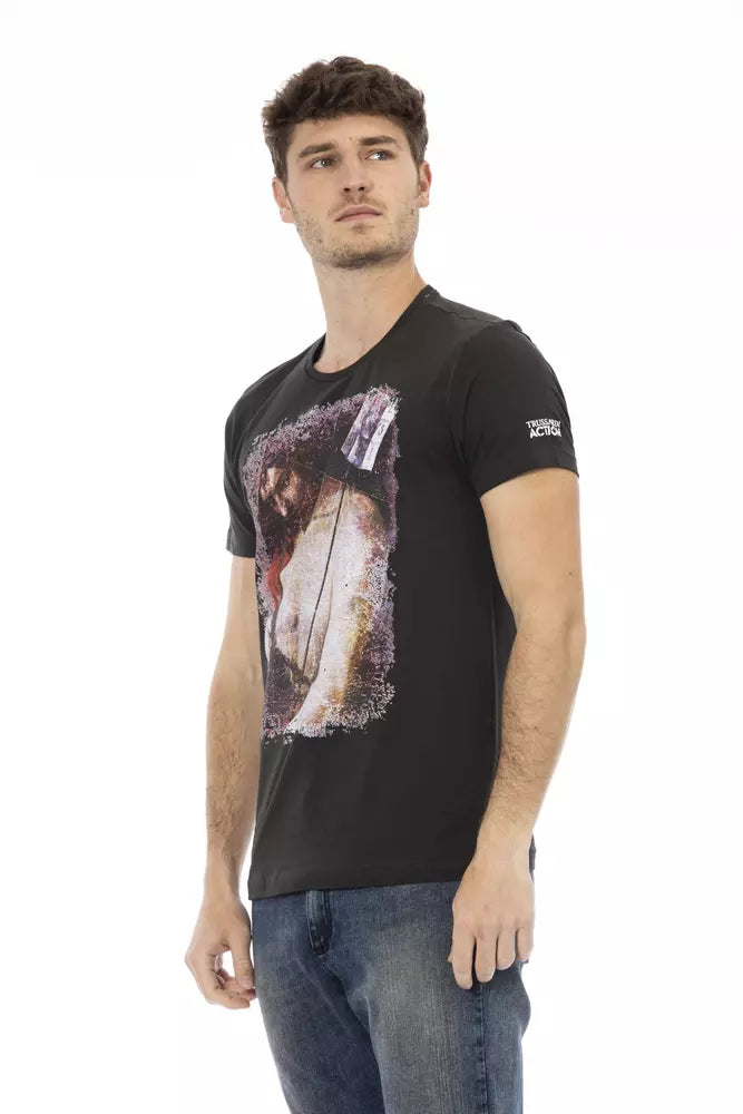 Elevated Casual Black Short Sleeve Tee