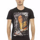 Sleek Black Print Tee - Casual Elegance Redefined