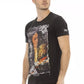 Sleek Black Print Tee - Casual Elegance Redefined