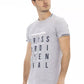 Chic Gray Short Sleeve Cotton Blend Tee