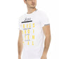 Elegant White Tee with Artful Front Print