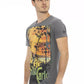 Elegant Gray Short Sleeve T-shirt