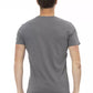 Elegant Gray Short Sleeve T-shirt