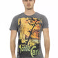 Elegant Gray Short Sleeve T-shirt