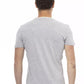 Chic Gray Cotton Blend Casual Tee