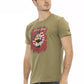 Chic Green Short Sleeve Printed Tee