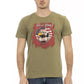 Chic Green Short Sleeve Printed Tee