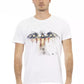 Elegant White Tee with Artistic Front Print