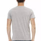 Elevated Casual Gray Tee with Unique Front Print