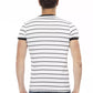 Sleek White Tee with Bold Print