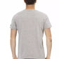 Chic Gray Short Sleeve Round Neck Tee