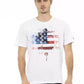 Elegant White Tee with Graphic Charm