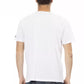 Elegant White Tee with Graphic Charm
