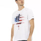 Elegant White Tee with Graphic Charm