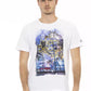 Elegant White Cotton Blend Tee for Men